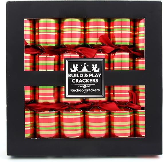 Olde English Crackers Modelling Blocks Game Party Favors - Christmas Edition - Set of six Decorative Favors for All Party Occasions,6 Count (Pack of 1)