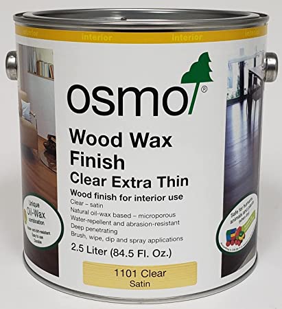 Osmo Wood Wax Finish Extra Thin, 1101 Clear - 2.5 Liter