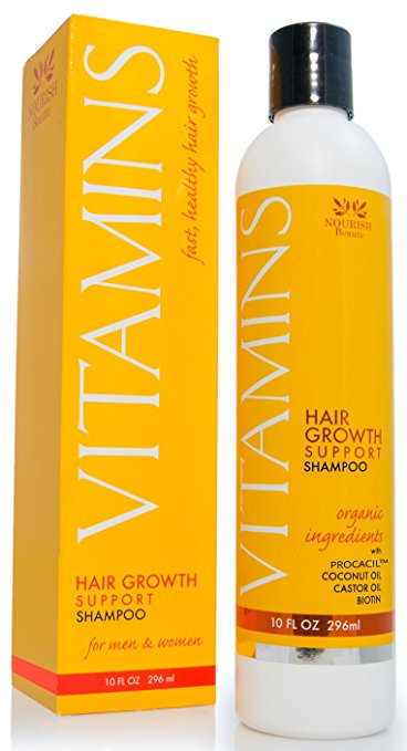 VITAMINS Shampoo for Hair Loss- 121% Growth and 47% Less Thinning in Clinical Trials - Natural Biotin Treatment for Faster Regrowth in Men & Women- Proven Product for Alopecia Restoration