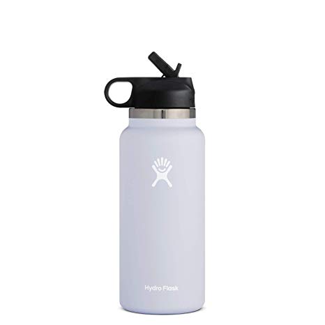 Hydro Flask Wide Mouth 2.0 Water Bottle, Straw Lid - Multiple Sizes & Colors