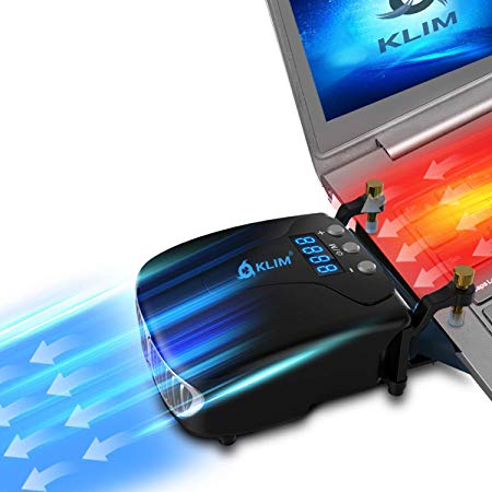 ⭐️KLIM Tornado V2 - New 2019 Version - Laptop Cooler - INNOVATIVE - Fast Cooling - USB Heat Sink for Laptops - Small   Light Weight   Powerful  Effective against Overheating