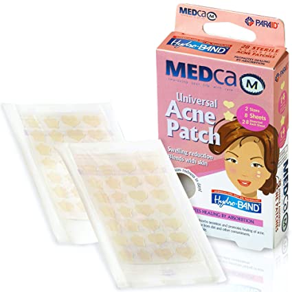 Acne Patch - Pack of 112, Pimple Spot Treatment Hydrocolloid Bandages Absorbing Zit Cover Dots, Heart And Star Shapes by MEDca