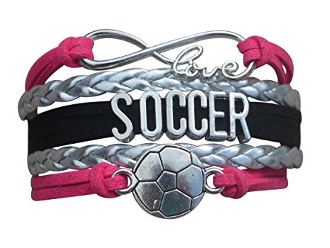 Soccer Gifts, Soccer Bracelet, Soccer Jewelry, Adjustable Soccer Charm Bracelet- Perfect Soccer Gifts