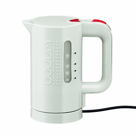 Bodum 11451-913US 17-Ounce Electric Water Kettle, White