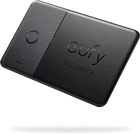 eufy Security SmartTrack Card Bluetooth Item Finder and Key Finder, Works with Apple Find My (iOS Only), Up to 3-Year Battery Life, 2.4mm Thickness, Find your Wallets, Purses (Android Not Supported)