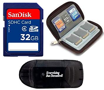 32GB SD/SDHC Class 4 Memory Card (Bonus Pack - Includes Everything But Stromboli (tm) Reader and Memory Card Wallet) for Nikon Coolpix Camera D3000 D300S D40 D40X D5000 D60 D80 D90 L10 L100 L11 L12 L14 L15 L16 L18 L19 L20 P50 P5000 P5100 P60 P6000 P80 P90 S10 S1000pj S200