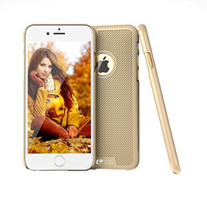 ALAXY phone case for iPhone 6 Plus / 6s Plus Cover Ultra Slim [Exact Fit] Super Lightweight No Bulkiness for iPhone 5.5"(Gold)