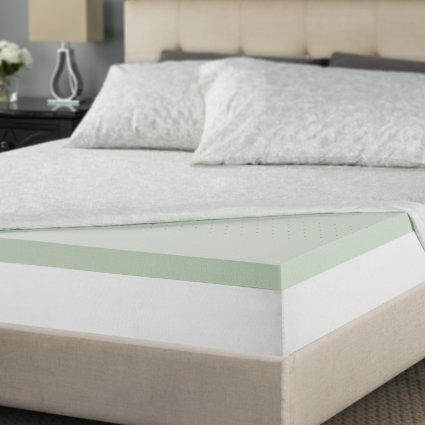 Sleep Master Memory Foam 2 Inch Mattress Topper, Queen