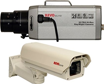 REVO America America Surveillance Security Box Camera For Outdoor - 600TVL, Day/Night Vision, Digital Noise Reduction, Varifocal Lens, 5.0 mm-50 mm