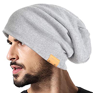 VECRY Men Oversized Slouch Beanie Large Skullcap Knit Hat