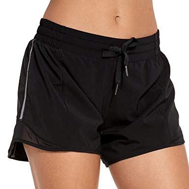 CRZ YOGA Women's Workout Running Sports Shorts with Pocket - 2.5/4 inch