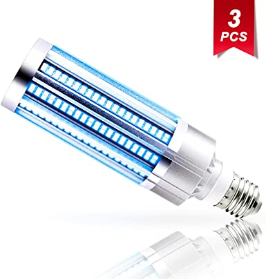 3PCS Newest 2020 60W UV Germicidal E26 Lamp Led Disinfection Commercial Grade UVC Light Bulb Ozone Free