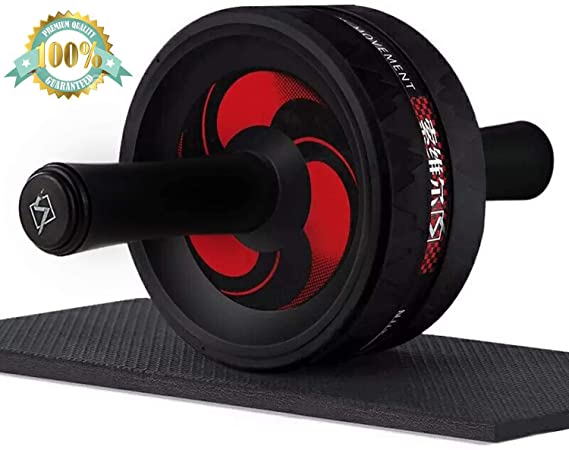 Arespark Ab Roller Wheel for Training - Home Exercise Equipment Perfect Workout Equipment for Abs - Heavy Duty Non-Slip Rubber Wheel - Foam Padded Performance Handles