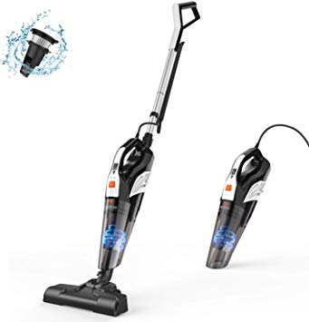 Stick Vacuum Cleaner, MEIYOU 18000Pa Powerful Suction Stick Handheld Corded Vacuum Cleaner Dry/Wet Lightweight Household Stick Vacuum with Stainless Steel Filter for Home&Office