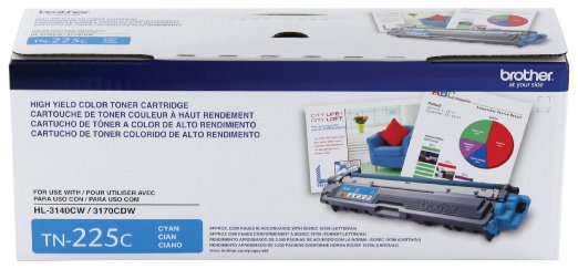 Brother Printer TN225C High Yield Cyan Toner Cartridge