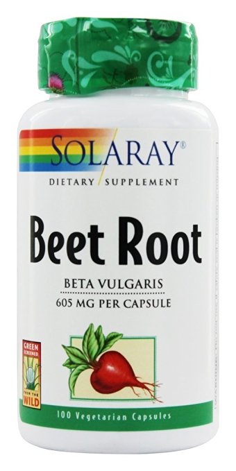 Solaray Beet Root Capsules, 605 mg, 100 Count