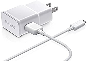 Samsung OEM Adapter with USB Sync Charging Cable - Non-Retail Packaging - White