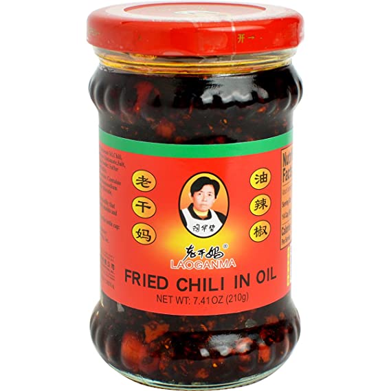 LGM CHILI OIL SAUCE IN JAR - 7.41oz (Pack of 6) (FRIED CHILI)