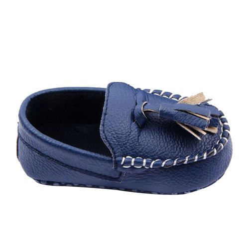 Weixinbuy Toddler Baby's Faux Leather Loafers Soft Flat Boat Shoe