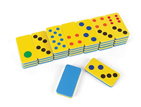 ETA hand2mind Giant, Foam, Domino Game for Home or Classroom (Set of 28)