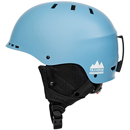 Traverse Vigilis 2-in-1 Convertible Ski & Snowboard/Bike & Skate Helmet with Mini Visor