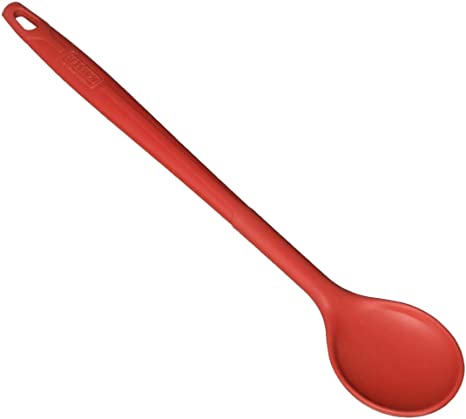 KAISER KAISERflex Red Cooking Spoon 30 cm 100% Food-Safe Silicone with Metal Core Dishwasher-Safe High Form Stability and Flexibility