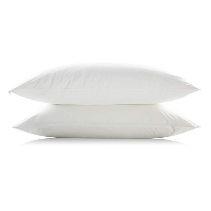 Dreamaker Bamboo Cotton Waterproof Pillow Protector Standard Queen/King Sizes (2, King 20"X36" (51X91cm))