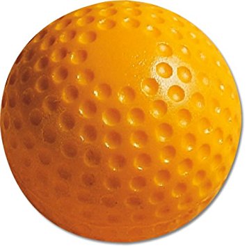 MacGregor Dimpled Baseballs, Yellow, 9-inch (One Dozen)