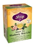 Yogi Blueberry Slim Life Green Tea 16 Tea Bags Pack of 6