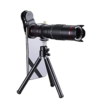ITRUE 26X 4K HD Universal Zoom Mobile Phone Telescope Telephoto External Smartphone Camera Lens (Black)