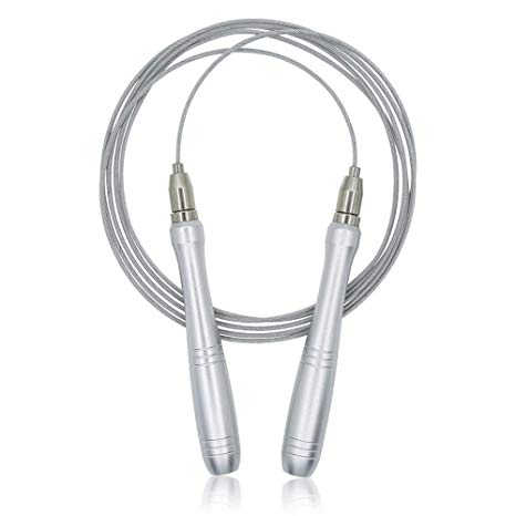 Jump Rope - Premium Quality Self-Locking Design,Aluminum Anti-Slip Handles,Speed Skip Trainning,Fitness and Workout Items-A Jump Rope Best for Any Skill Level Women,Man and Students