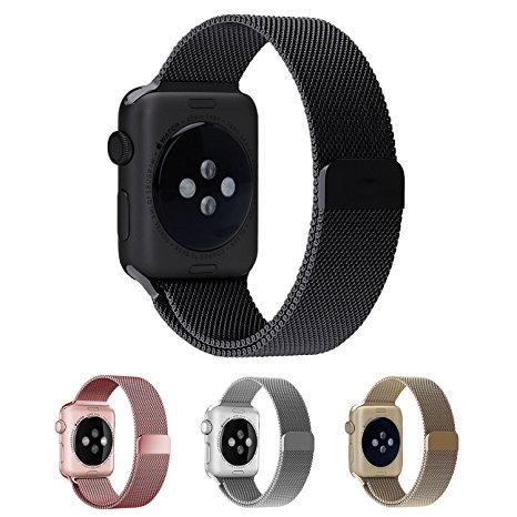 EH-BAND 42MM Milanese Loop Stainless Steel Replacement Bracelet Strap for Apple Watch Series 2, Series 3,Edition