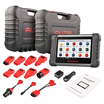 Autel Maxidas DS808K (Upgraded Version of DS808, DS708) KIT Tablet Diagnostic Tool OBD2 Scanner Code Reader Full Set Support Injector Key Coding With Autel professional Carry Case