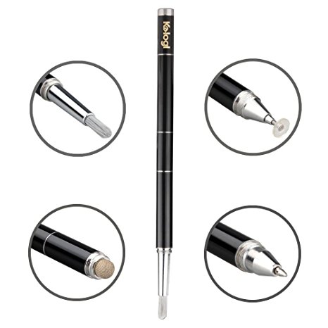 Artist Stylus Brush 4 In 1 Essential For All Digital Artists Capacitive Touchscreen Smartphones Apple iPad Air iPhone Android Galaxy Tab Stylus Brush Black