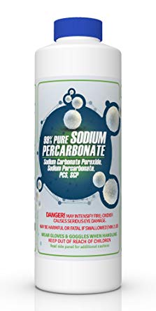 99% PURE Sodium Percarbonate - 2 LB Bottle (solid hydrogen peroxide, Sodium carbonate hydrogen peroxide, sodium carbonate peroxyhydrate, oxygen bleach)