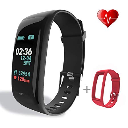 beitony Fitness Tracker, Color Screen Activity Tracker with Heart Rate Monitor Watch, IP67 Waterproof Fitness Watch with Calorie Counter Pedometer Sleep Blood Pressure Monitor for Kids Women Men