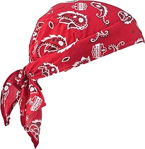 Ergodyne womens Cooling Triangle Hat - Pva Tie Bandana, Red Western, One Size US