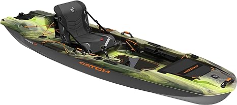 Pelican Catch Mode 110 Fishing Kayak - Premium Angler Kayak with Lawnchair seat - 10.5 Ft.