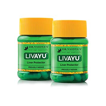 DR. VAIDYA'S new age ayurveda Livayu - Ayurvedic Liver Protector (Pack of 2)- 30caps x 2