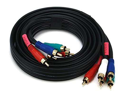 Monoprice 22AWG 5-RCA Component Video/Audio Coaxial Cable