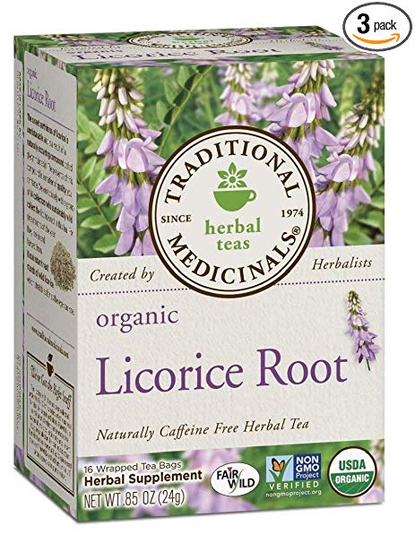 Traditional Medicinals Licorice Root Organic, 16-count (Pack of3)