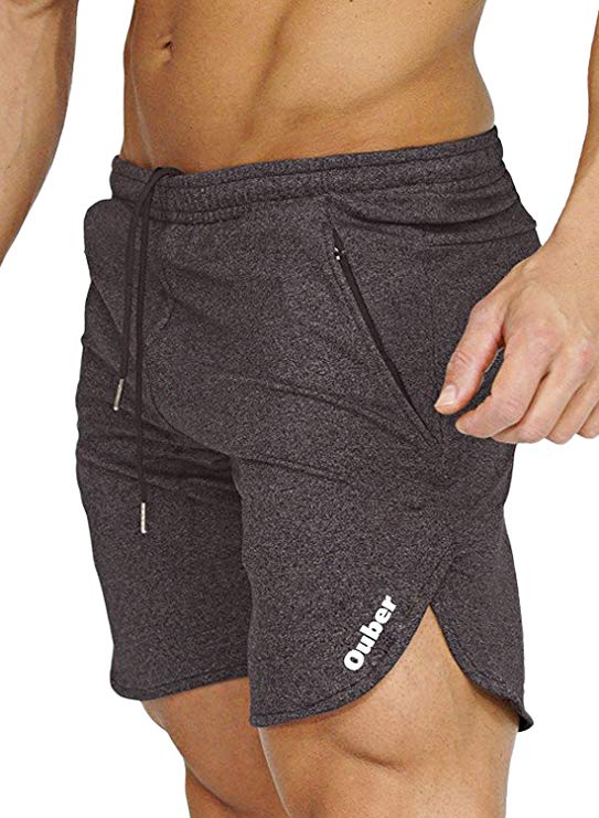 Ouber Men's Bodybuilding Lifting Gym Workout Sweat Shorts