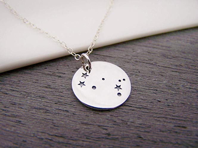 Gemini Zodiac - Constellation Necklace - Sterling Silver - Astrology Necklace - Gift for Her