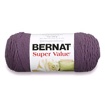 Bernat Super Value Yarn, 7 oz, Gauge 4 Medium Worsted, Dark Mauve