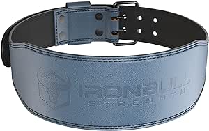 7mm Leather Weight Lifting Belt (IPF, USAPL, USPA, IPL USAW & IWF Approved) - 4" to 2” Tapered Premium Weightlifting Belt for Olympic Lifting, Powerlifting, Cross training, Gym, Workout & Weight Training - Weightlifting Belts for Men and Women