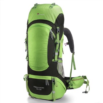 Mountaintop 80L Water-resistant Internal Frame Backpack Hiking Backpacking Packs for Outdoor Hiking Travel Climbing Camping Mountaineering with Rain Cover-5820II