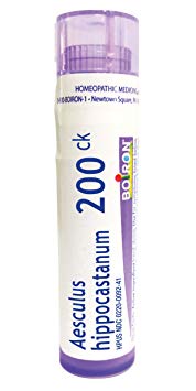 Boiron Aesculus Hippocastanum 200CK, 80 Pellets, Homeopathic Medicine for Hemorrhoids