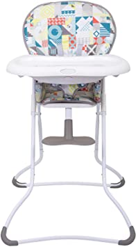 Graco Snack N’ Stow Compact Highchair, Lightweight with Freestanding Fold, Patchwork