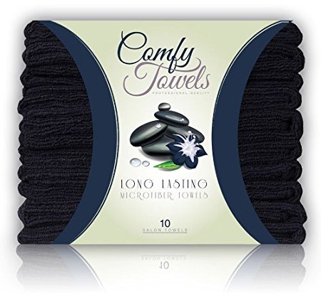 Comfy Microfiber Salon Towels 10 Pack, 29" x 16"