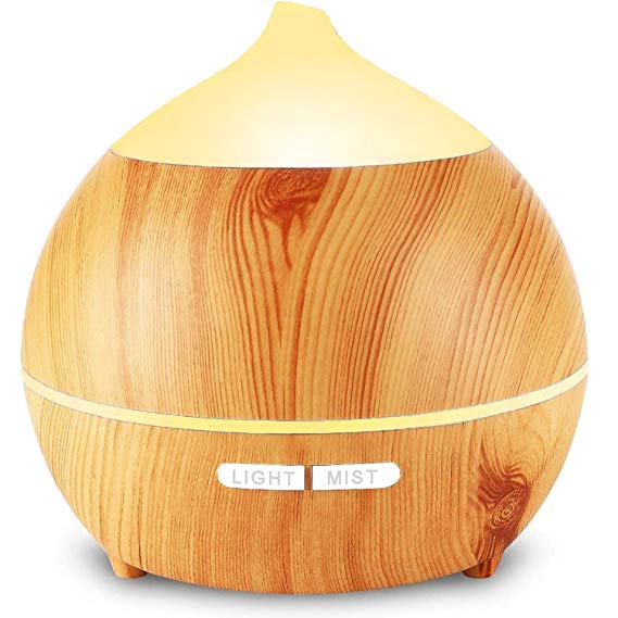 Essential Oil Diffuser,OKELAY 250ml Aromatherapy Diffusers/Aroma diffuser/ Ultrasonic Humidifier, 7 LED Color Night Light and Waterless Auto Shut-Off for Office,Home,Spa,Bedroom,Pilates studio,Housewarming Gift, Gifts for Women